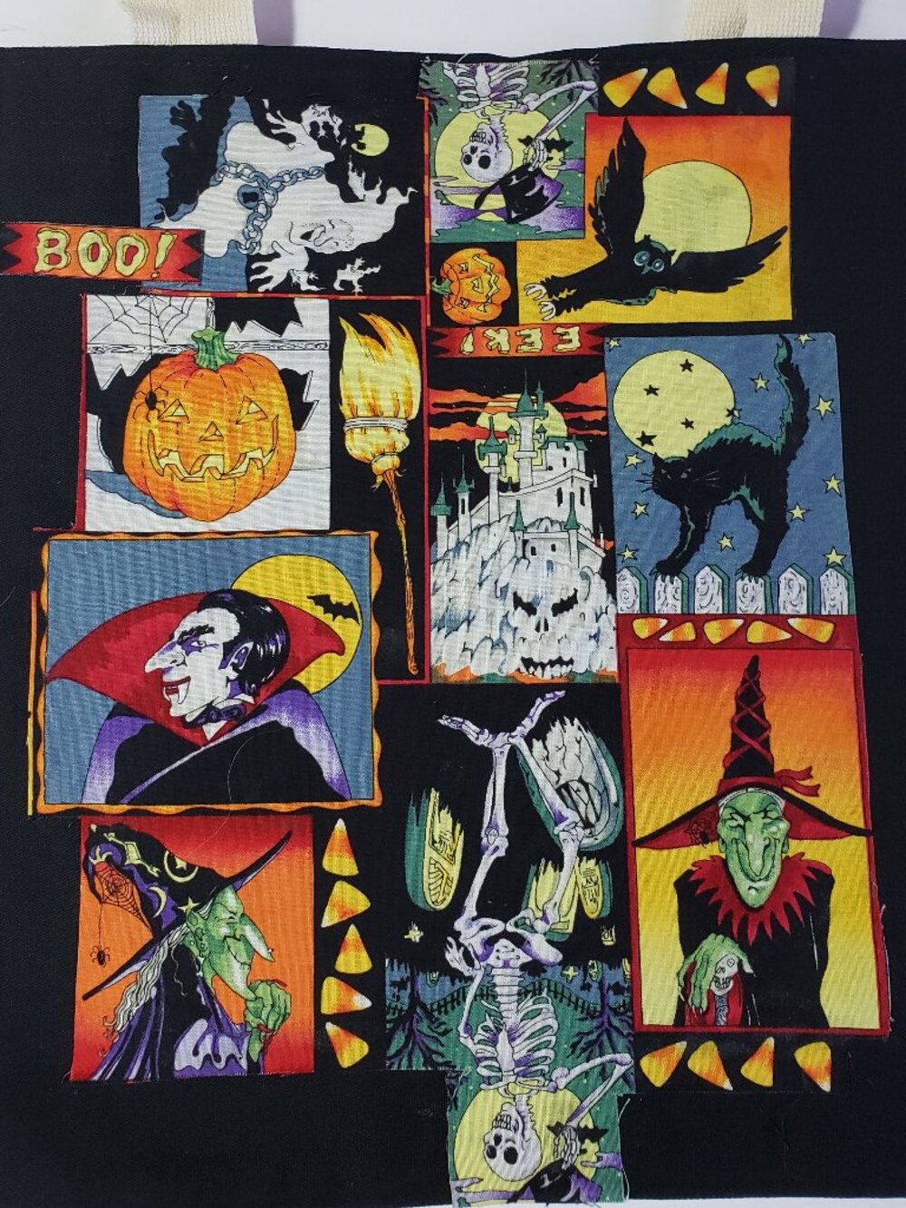 Halloween Bag with  Witches, Black Cats % More